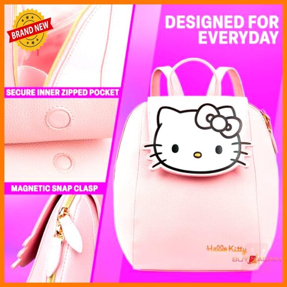 Mini PU Leather Backpack with Adjustable Straps, 5L Capacity Daypack for Women main image 4